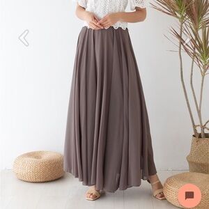 Space 46 Chiffon Maxi Skirt